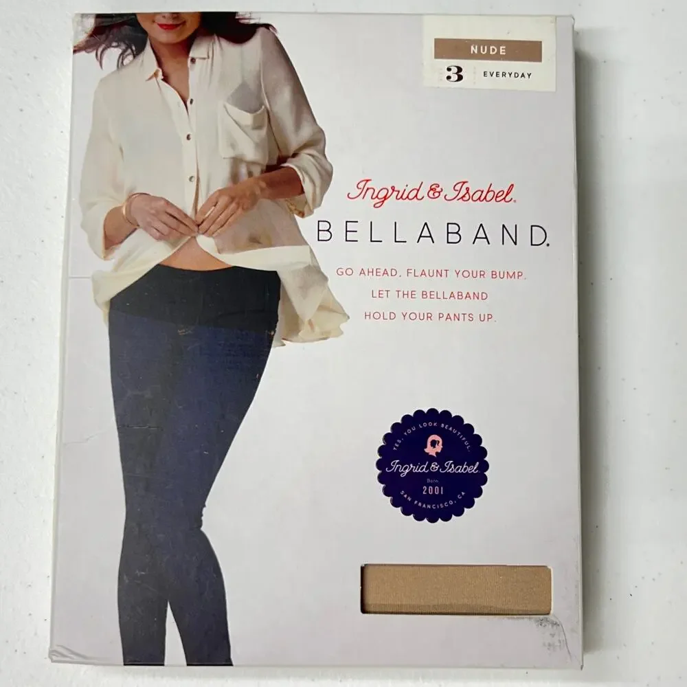 BellaBand Ingrid & Isabel Maternity Womens Size 3 Nude Color Band to Hold Pants